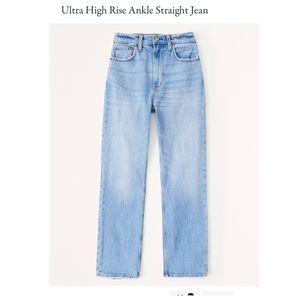 Abercrombie & Fitch Ultra High Rise Straight Jeans